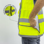 Surveyor Safety Vest | 10 Pockets, Class 2, ANSI 107-2020
