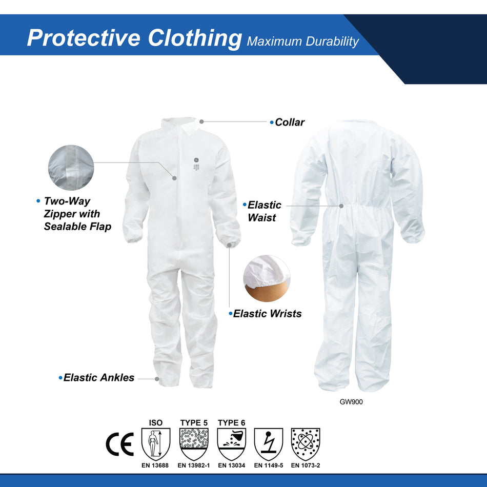 info  | SMS Protective Coverall | 50 GSM Type 5/6