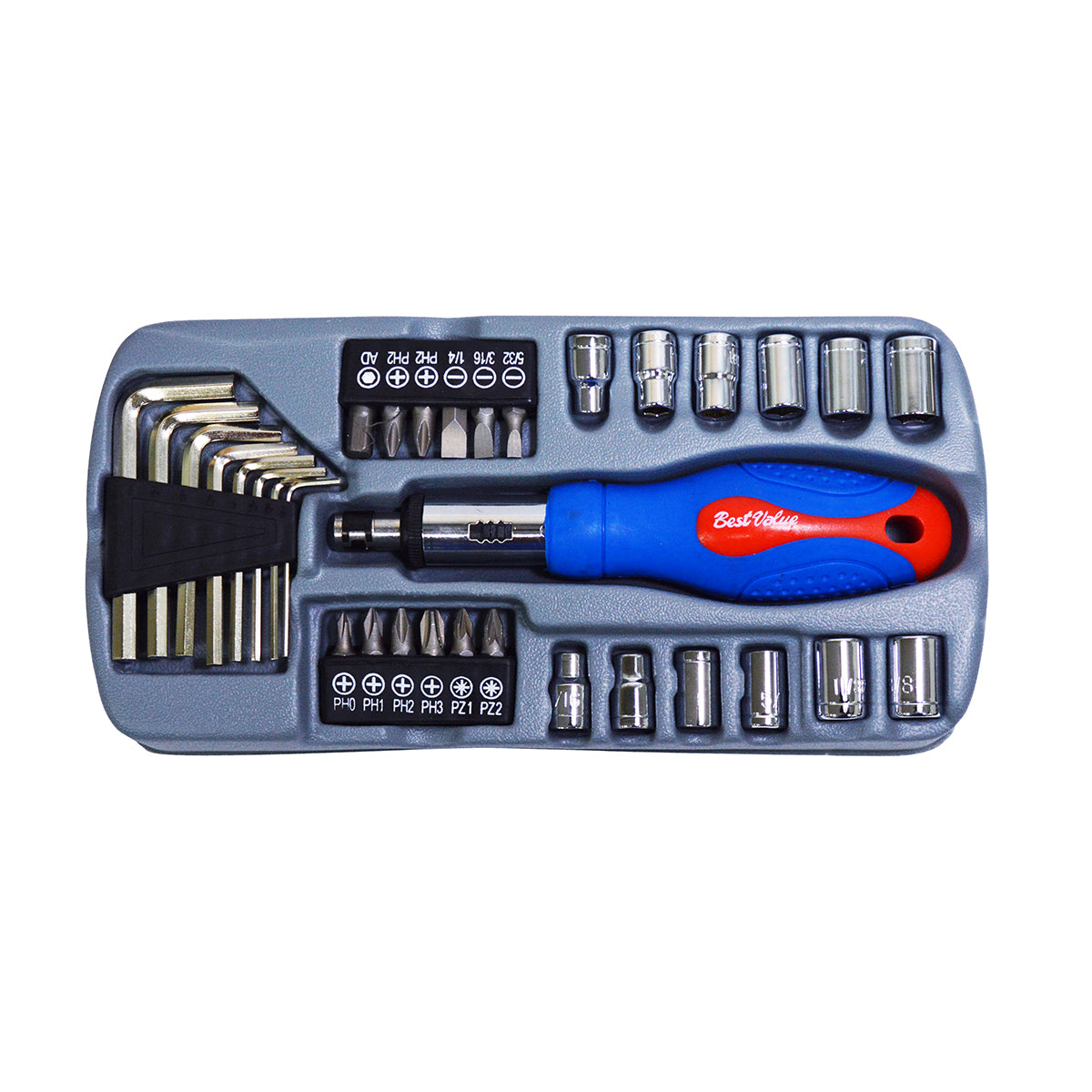 1/4 in. Socket and Tool set (37-Piece)