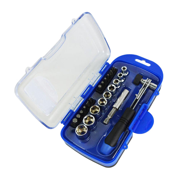 Socket and Bits Set | 22-Piece Hand Tool Kit