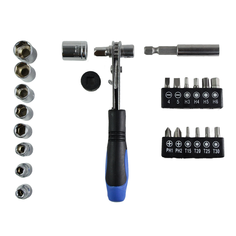 Socket and Bits Set (22-Piece)