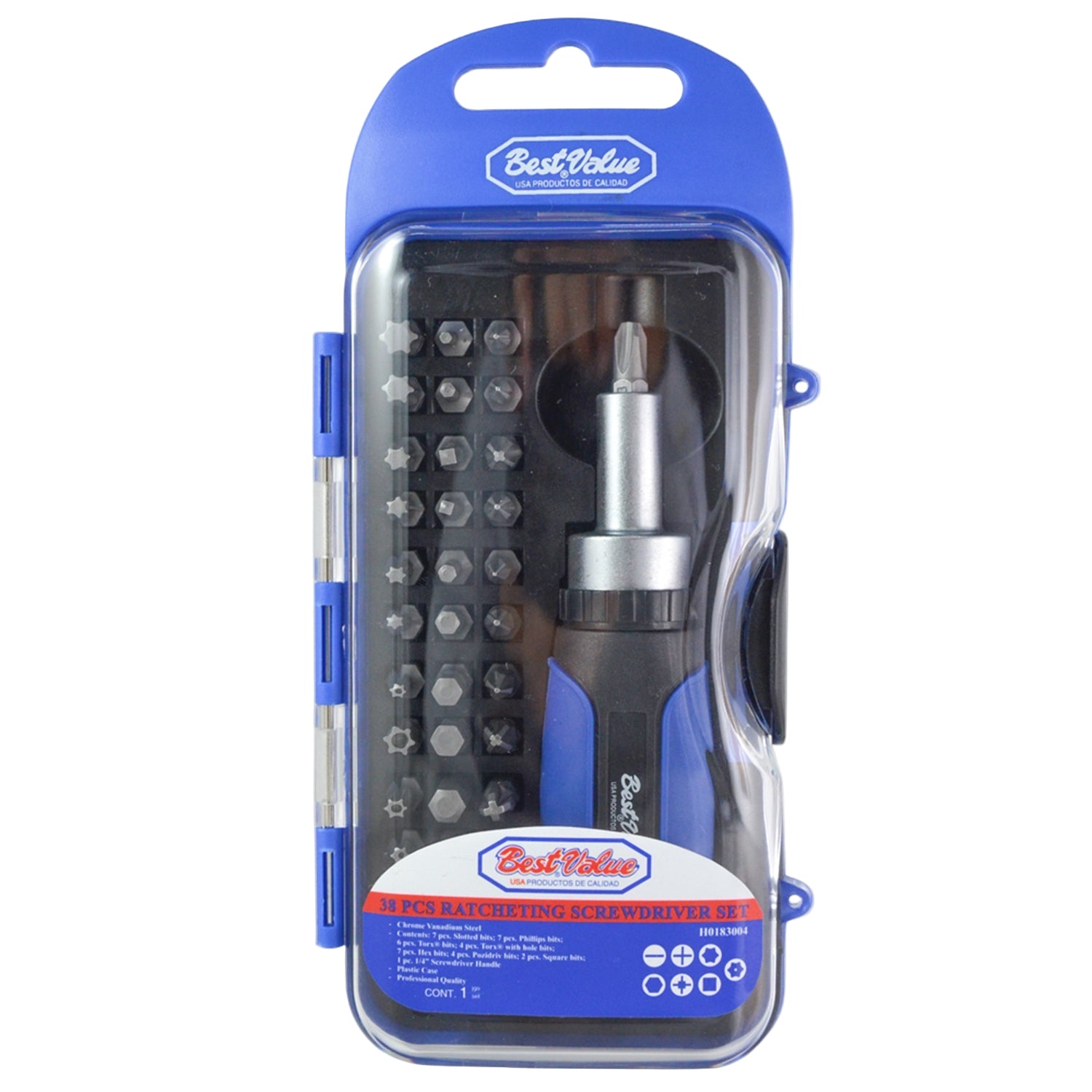 Screwdriver and Bit Tool Set (38-Piece)