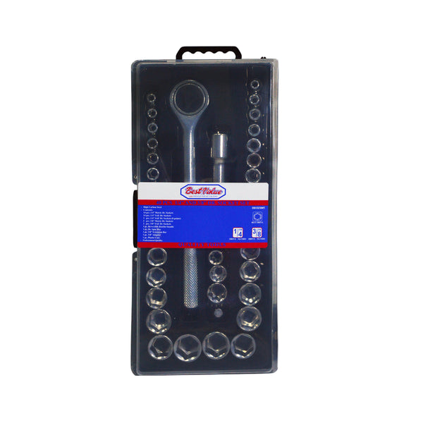 1/4 and 3/8 in. Socket Set (40-Piece)