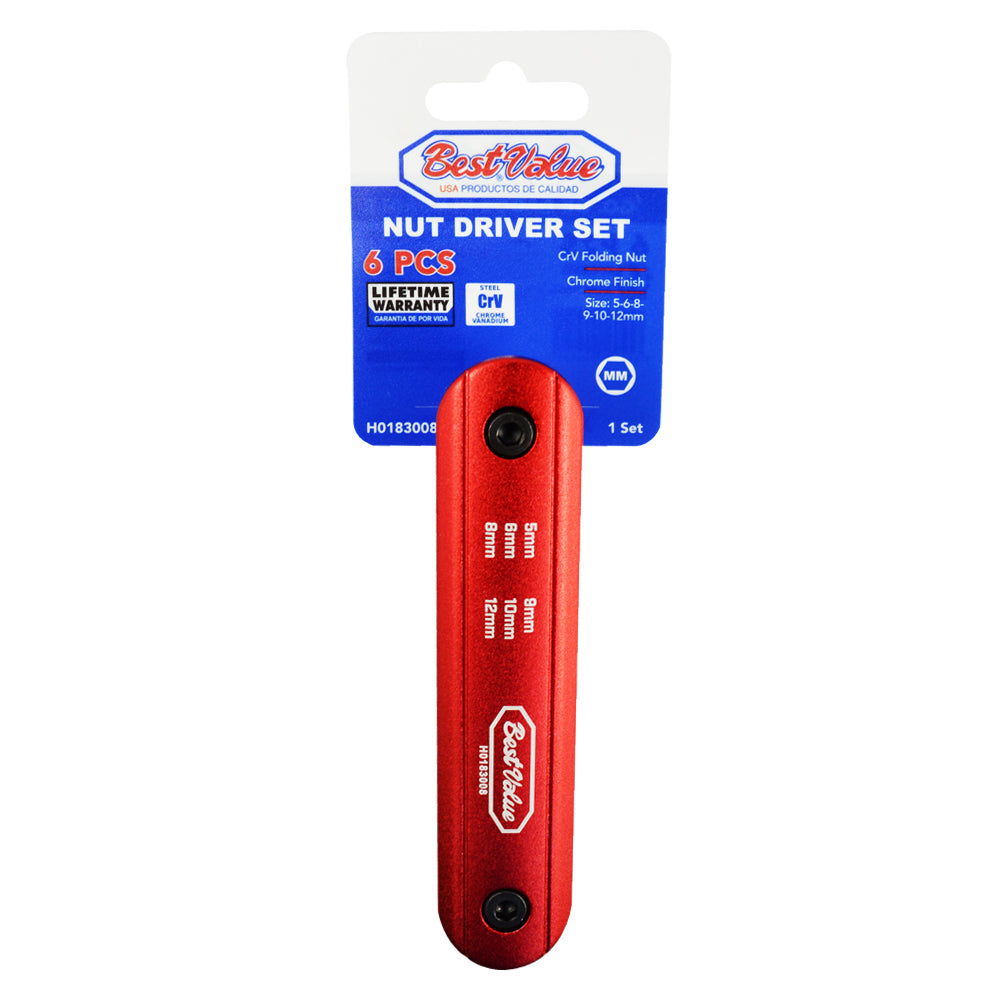 Folding Nut Driver Set MM (6-Piece)