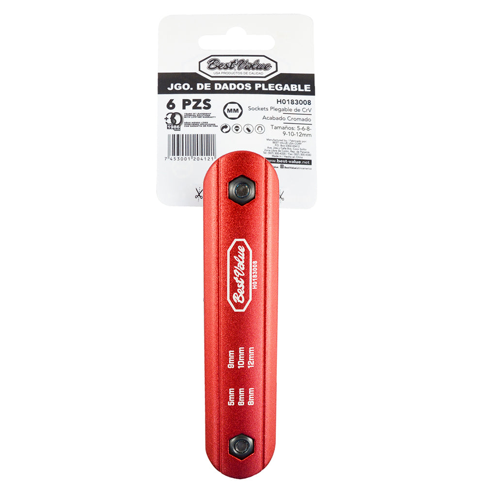 Folding Nut Driver Set MM (6-Piece)