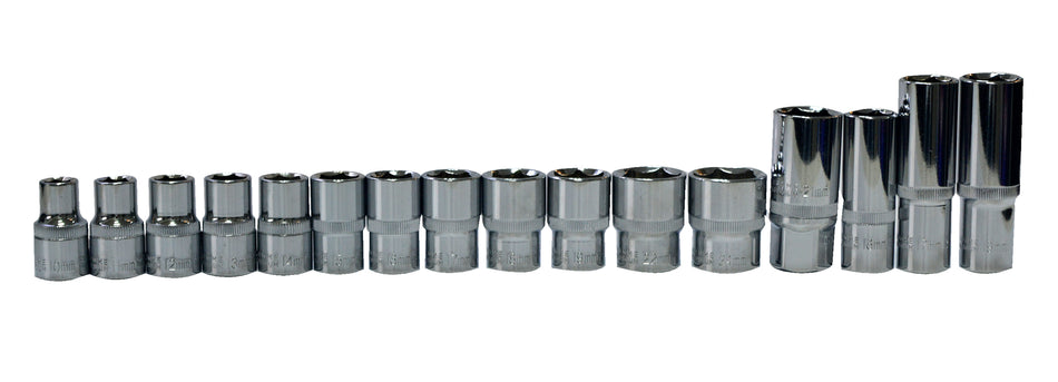 1/2 in. Socket Set (21-Pieces)