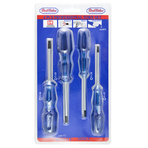 Go Thru Striking Professional Screwdriver Set (4-Piece)