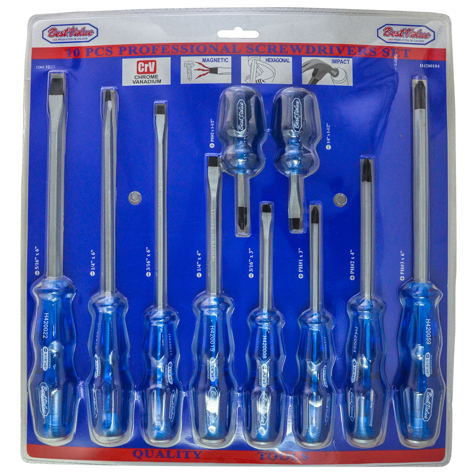 Go Thru Striking Screwdriver Set | 10-Piece Set