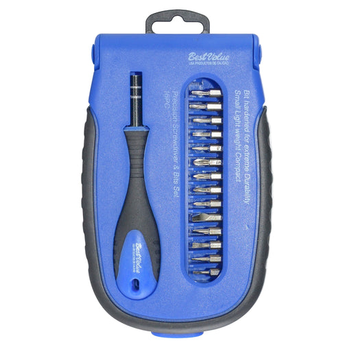 Precision Screwdriver and Bits Set (16-Piece)