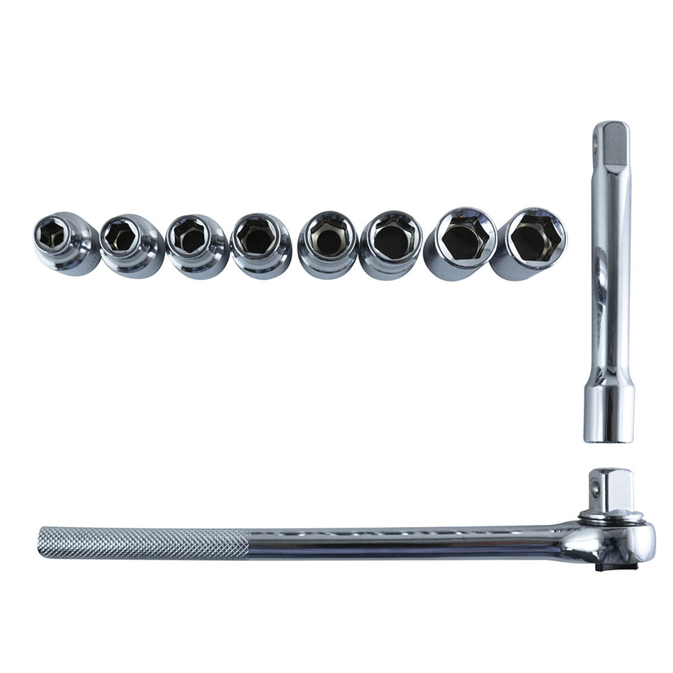 3/8 in. Drive Socket and Ratchet Set (10-Piece)