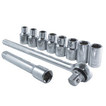 1/2 in. Drive Socket and Ratchet Set (10-Piece)