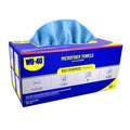 light blue, 50 Box | product packaging with towel dispensing through top | Extra Absorbent Multipurpose Microfiber Towel | L40110
