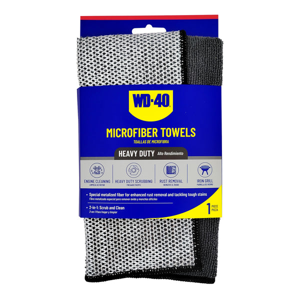 1 Pack | Heavy Duty Metalized Microfiber Towel | 250 GSM, 13x13 inch | WD-40