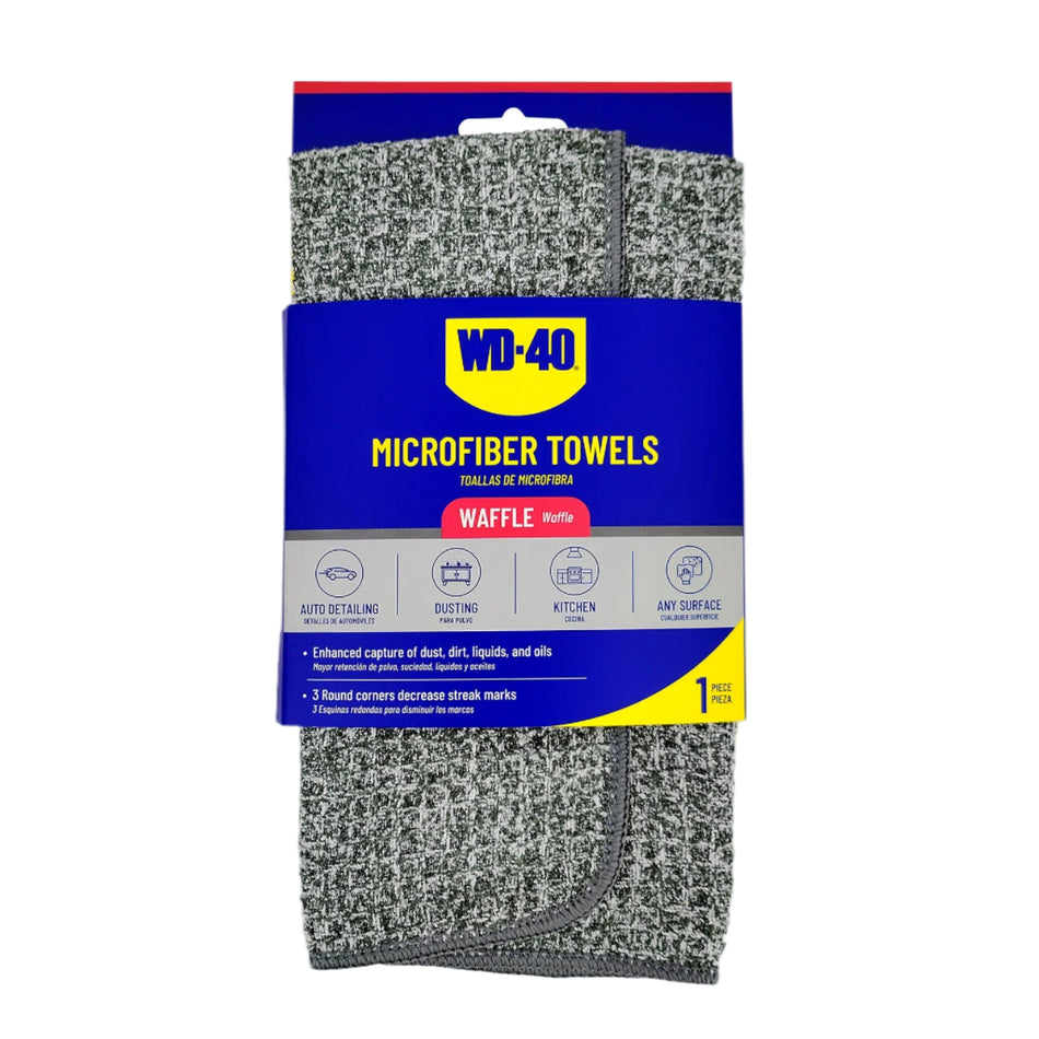 1-pack | Waffle Multipurpose Microfiber Towel | 14x14 Inch | WD-40