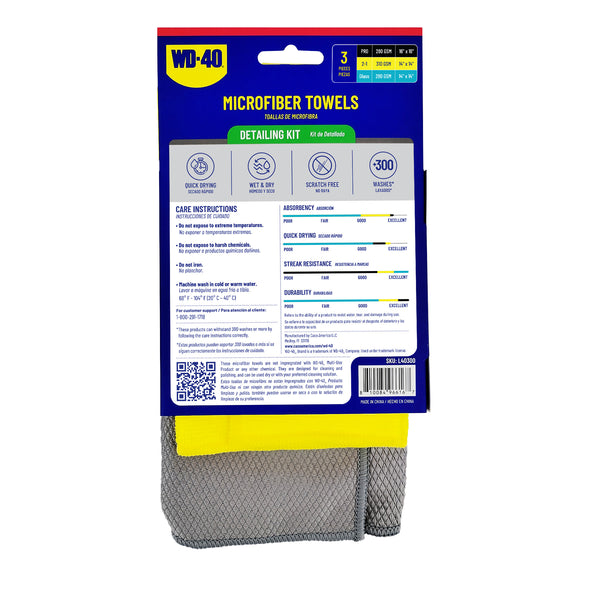 Microfiber Detailing Kit | Professional Grade & Scratch-Free | WD-40
