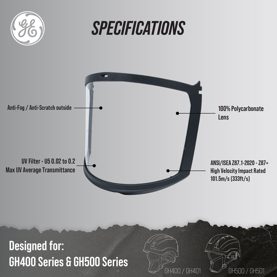 Full Face Visor | ANSI/ISEA Z87.1-2020 Z87+