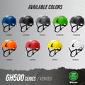 green, Vented | color options grid layout side view | Safety Helmet | Type 2, Vented with Koroyd® | GH500GN