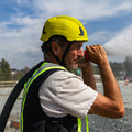yellow, Vented | worker wearing helmet on job site | Safety Helmet | Type 2, Vented with Koroyd® | GH500Y