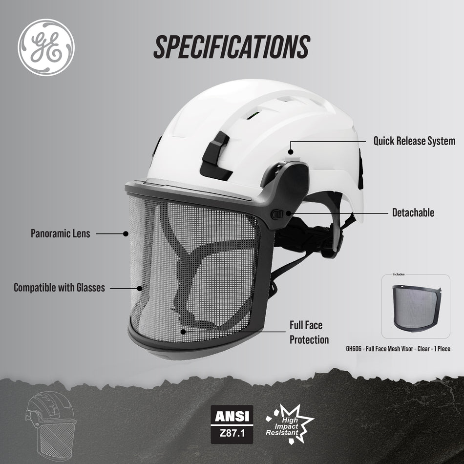 Full Face Mesh Visor | ANSI/ISEA Z87.1-2020