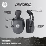 Cap Mounted Earmuff | Dielectric 25 dB NRR