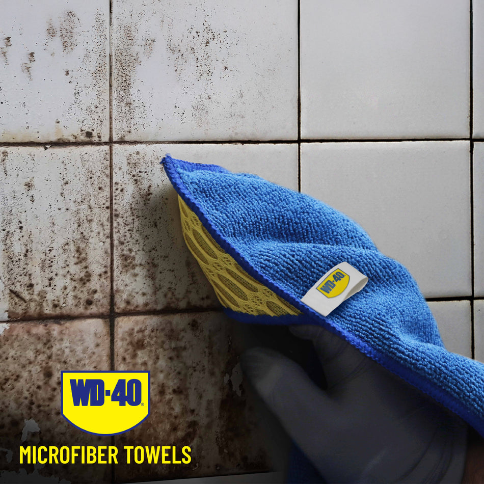 all-show | Multipurpose Microfiber Towel | Scrub Corner, 300 GSM | WD-40