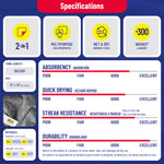 all-show | Heavy Duty Metalized Microfiber Towel | 250 GSM, 13x13 inch | WD-40