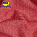 red, 50 Box | close-up of textured microfiber weave detail | Extra Absorbent Multipurpose Microfiber Towel | L40110R