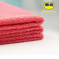 red, 50 Box | close-up of folded microfiber texture detail | Extra Absorbent Multipurpose Microfiber Towel | L40110R