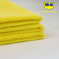yellow, 50 Box | stacked towels showing texture detail close-up | Extra Absorbent Multipurpose Microfiber Towel | L40110Y
