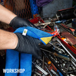 all-show | Multipurpose Microfiber Towel | Scrub Corner, 300 GSM | WD-40