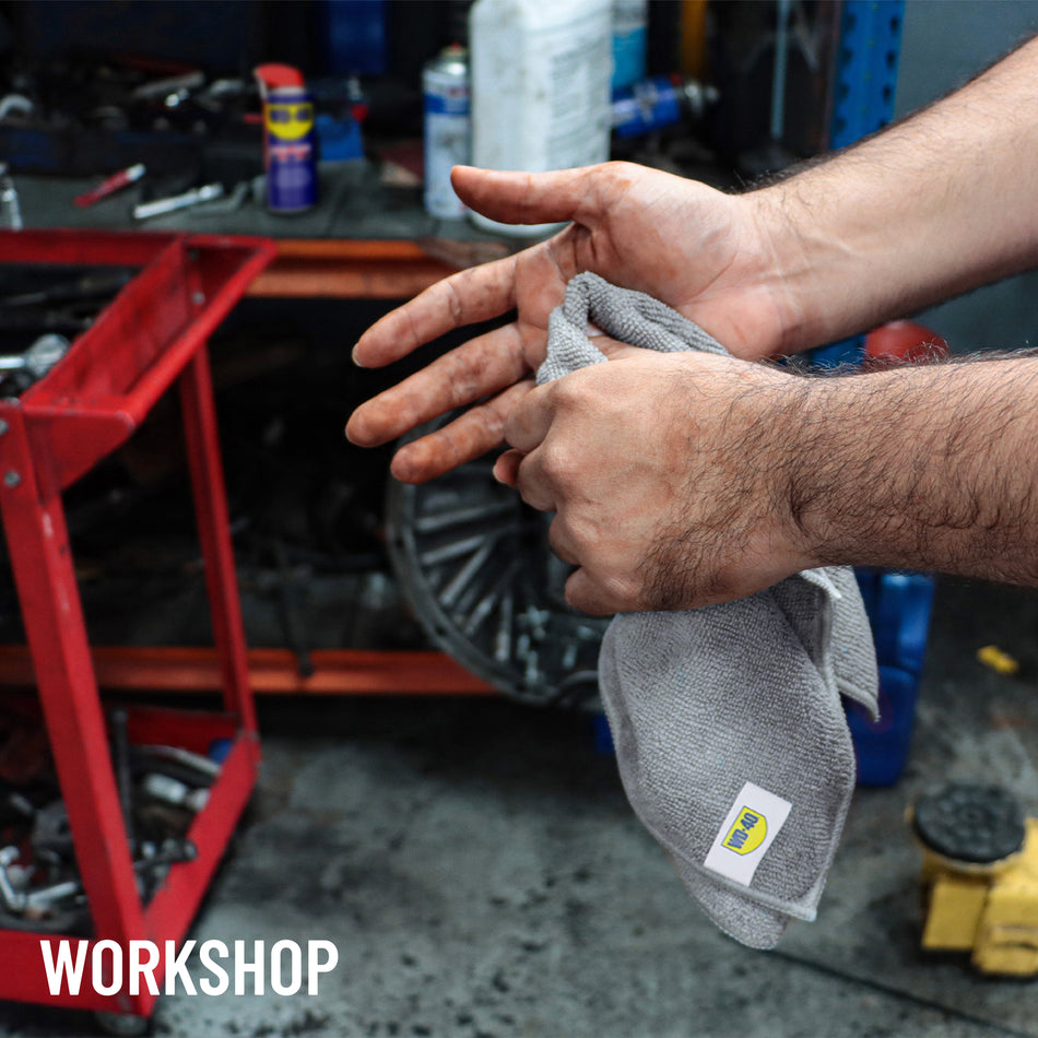 all-show | Multipurpose Microfiber Towel | Scratch-Free | WD-40