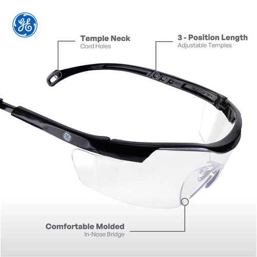 Wrap-Around Safety Glasses — GE PPE 01 Series, ANSI Z87.1