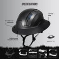 black | front view with specifications labeled | Full Brim Accessory — GE PPE GH626 | GH626BK