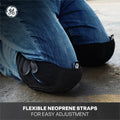 black | person wearing knee pads outdoors kneeling | Low-Profile EVA Foam Knee Pads — GE PPE GR550, EN14404 Type 2 | GR550