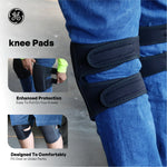 black | model wearing knee pads on legs | Low-Profile EVA Foam Knee Pads — GE PPE GR550, EN14404 Type 2 | GR550