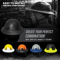 black | modular helmet with interchangeable brim options | Full Brim Accessory — GE PPE GH626 | GH626BK