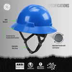 blue | GH329 dielectric full brim hard hat | Full Brim Hard Hat — GE PPE GH329, ANSI Z89.1-2014 Type 1 Class E Dielectric | GH329B