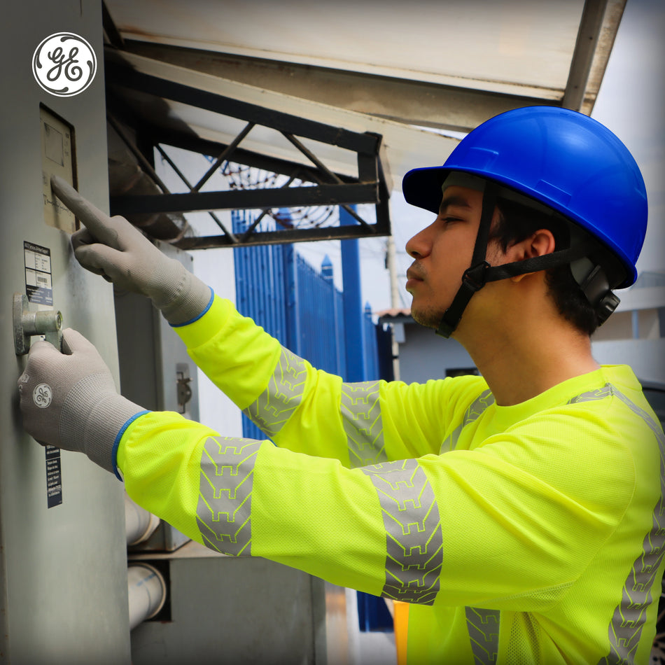 blue | Hard Hat | Cap Style Hard Hat — GE PPE GH327, ANSI Z89.1-2014 Type 1 Class E Dielectric | GH327B