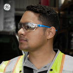 blue, I/O Mirror Anti-Fog | Frameless Safety Glasses — GE PPE 03 Series, ANSI Z87.1 | GE103MAF