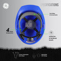 blue | inside view showing suspension and padding | Cap Style Hard Hat — GE PPE GH327, ANSI Z89.1-2014 Type 1 Class E Dielectric | GH327B