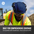blue, Non-Vented | Non-Vented Type 2 Safety Helmet with Koroyd — GE PPE GH501, ANSI Z89.1-2014 Class E & G | GH501B
