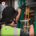 carbon black | worker wearing hard hat on job site | Full Brim Hard Hat — GE PPE GH329, ANSI Z89.1-2014 Type 1 Class E Dielectric | GH329CB