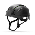 carbon black, Vented | three-quarter view showing carbon fiber construction | Vented Type 2 Safety Helmet with Koroyd — GE PPE GH500, ANSI Z89.1 Class C | GH500CB