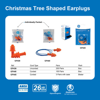 Christmas Tree Shaped Earplugs