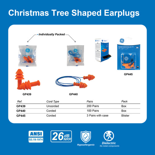 Christmas Tree Shaped Earplugs