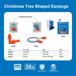 Reusable Earplugs | Christmas Tree Shaped | 26 NRR | GP440