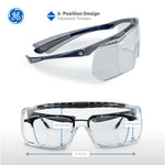clear anti-scratch | Over-Prescription OTG Safety Glasses — GE PPE 12 Series, Dielectric, ANSI Z87.1 | GE112C