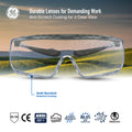 clear anti-scratch | Over-Prescription OTG Safety Glasses — GE PPE 12 Series, Dielectric, ANSI Z87.1 | GE112C