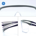 clear anti-scratch | top view with multiple angle details | Over-Prescription OTG Safety Glasses — GE PPE 12 Series, Dielectric, ANSI Z87.1 | GE112C