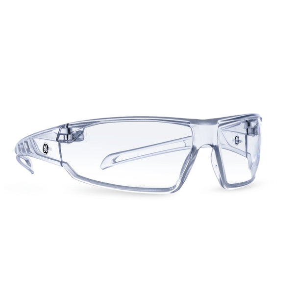 clear, Clear Anti-Scratch | GE PPE 14 Series Frameless Safety Glasses | Frameless Safety Glasses — GE PPE 14 Series, ANSI Z87.1 | GE114C